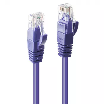 Cable de red Lindy 5m Cat.6 RJ-45 U/UTP violeta