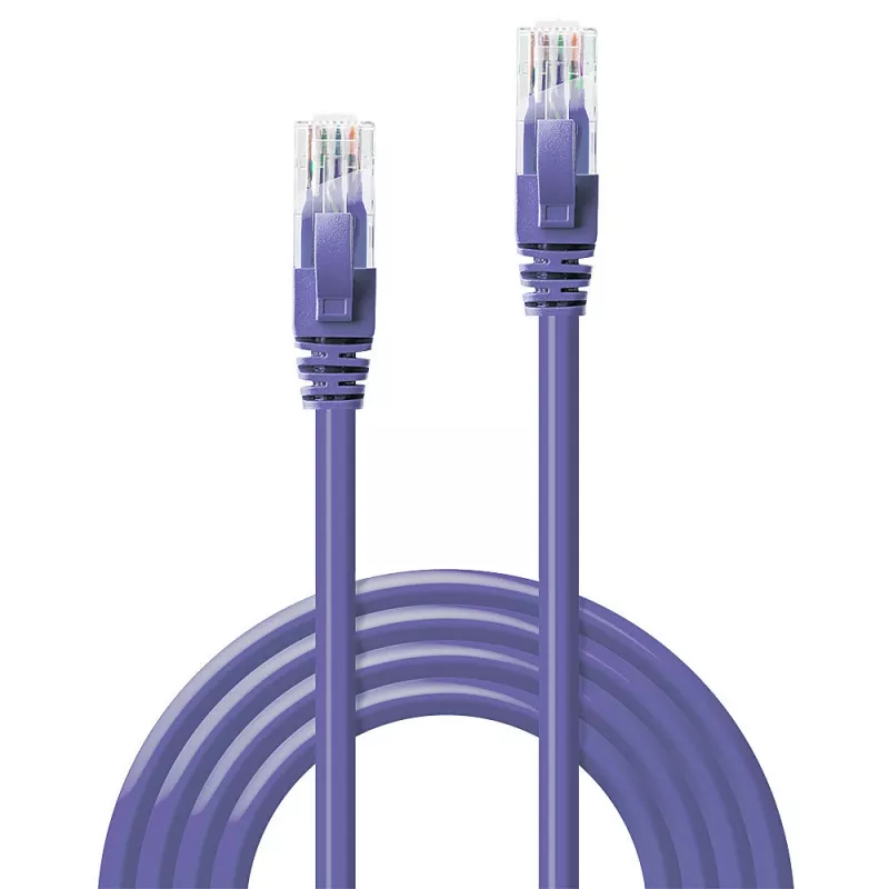 Cable de red Lindy 7,5m RJ-45 Cat6 U/UTP violeta