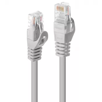 Cable de red Lindy 0,5 m Cat.5e U/UTP, gris