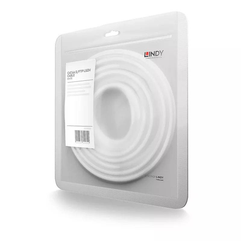 Cable de red Lindy 47198 blanco 10 m Cat6a S/FTP (S-STP)