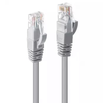 Cable de red Lindy 3m Cat.6 U/UTP, gris