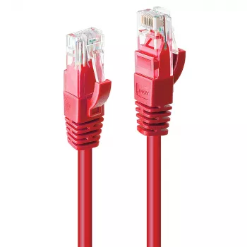 Cable de red Lindy 1m Cat.6 RJ-45 U/UTP rojo