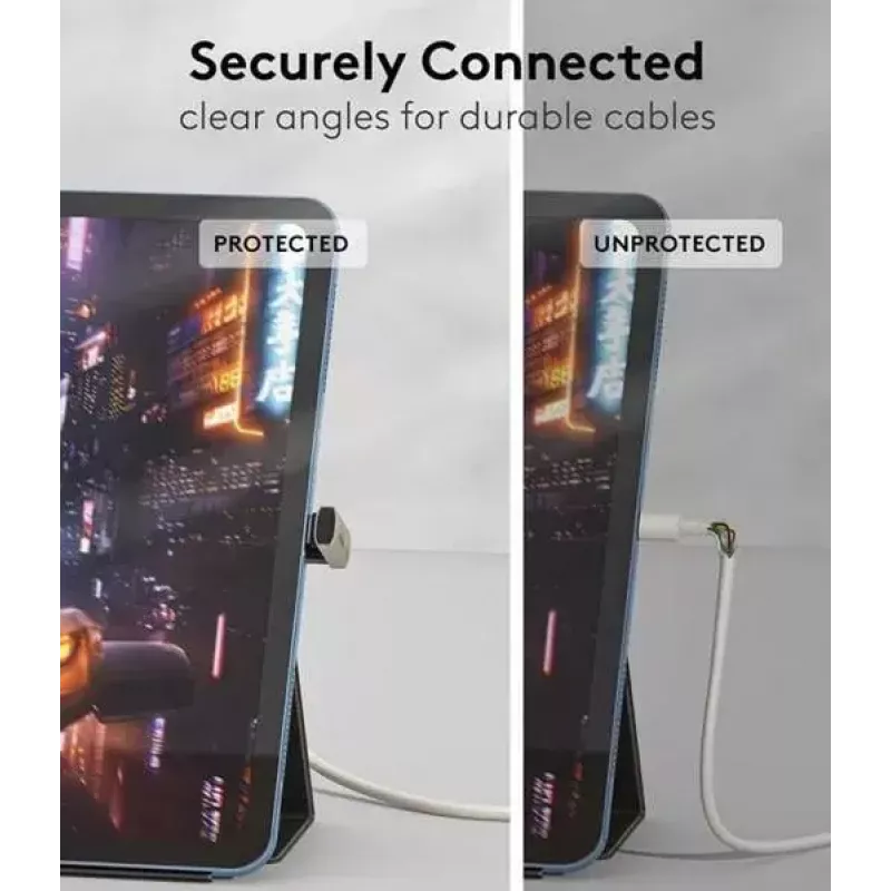 MicroConnect MC-USB4AG adaptador Premium USB4 3x2 USB-C doble acodado, 240 W, 40 Gbps