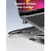MicroConnect MC-USB4AG adaptador Premium USB4 3x2 USB-C doble acodado, 240 W, 40 Gbps