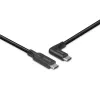 Lindy Cable USB 3.2 Type-C de 1 m, en ángulo de 90°, 10 Gbit/s