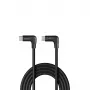 Lindy Cable USB 3.2 USB-C de 1,5 m con conectores en ángulo, 10 Gbit/s