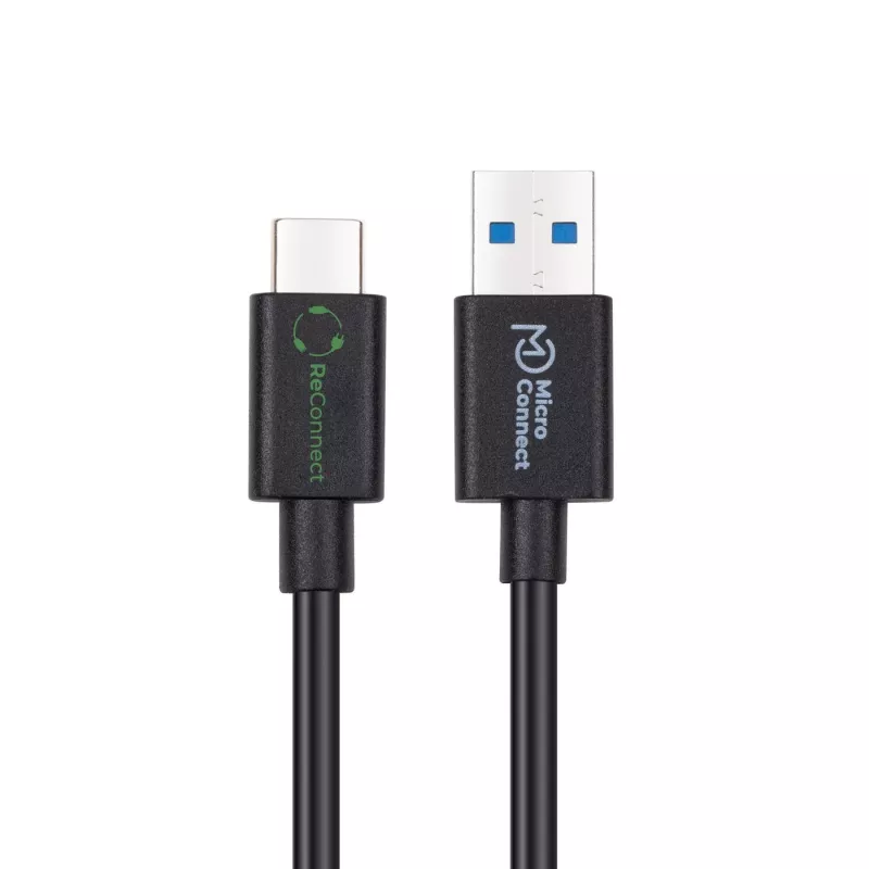 Microconnect ECO-USB3.2CA05 Cable USB USB 3.2 Gen 2 (3.1 Gen 2) 0,5 m USB A USB C Negro