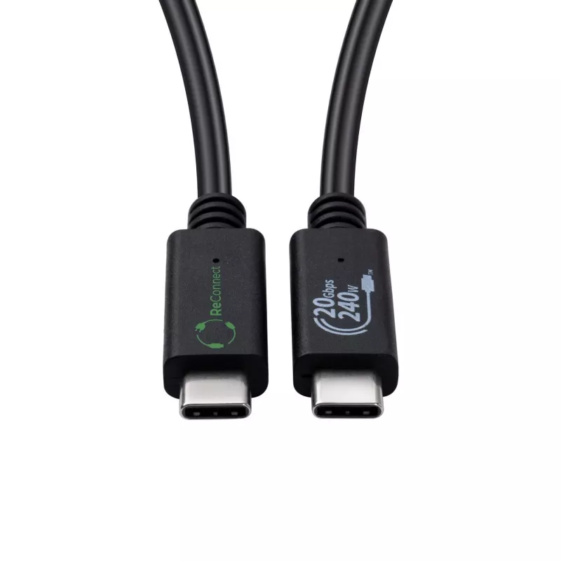 Microconnect ECO-USB3.2CC0.25 Cable USB USB 3.2 Gen 2x2 0,25 m USB-C Negro