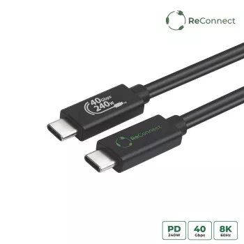 Cable USB4 MicroConnect ReConnect ECO-USB4CC1 — Cable USB4 de datos/carga (modelo ECO-USB4CC1)