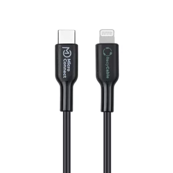 Microconnect ECO-USB3.1CL1 Cable Lightning 1 m Negro conector USB-C