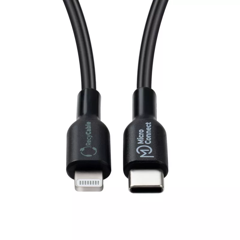 Microconnect ECO-USB3.1CL1 Cable Lightning 1 m Negro conector USB-C