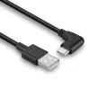 Cable USB Lindy 32000 — USB 2.0, USB-A a USB-C, 0,5 m, negro