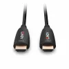 Lindy 38518 cable HDMI híbrido de fibra óptica 8K60, 100 m, 4K 120 Hz, negro