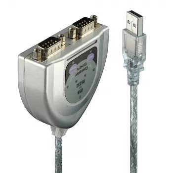 Convertidor USB a 2 puertos serie Lindy 42889