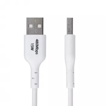 Cable de carga USB-A a USB-C StarTech.com de 1 m, carga y sincronización, 3A, USB 2.0, funda TPE — cable de carga USB blanco