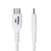 Cable de carga USB-A a USB-C StarTech.com de 1 m, carga y sincronización, 3A, USB 2.0, funda TPE — cable de carga USB blanco