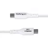 Cable de carga USB-A a USB-C StarTech.com de 1 m, carga y sincronización, 3A, USB 2.0, funda TPE — cable de carga USB blanco