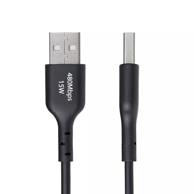 Cable de carga USB-A a USB-C StarTech.com de 3ft (1 m), carga y sincronización, 3A, USB 2.0, funda TPE — cable de carga USB negro