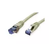 Cable de red VALUE 21.99.0859 RJ-45 Cat6a 0,15 m gris