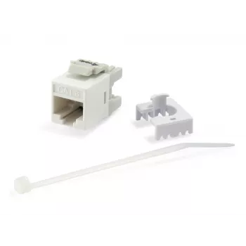 Conector hembra keystone Cat.6 no apantallado LSA Equip, tipo delgado, blanco