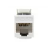 Conector hembra keystone Cat.6 no apantallado LSA Equip, tipo delgado, blanco