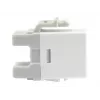 Conector hembra keystone Cat.6 no apantallado LSA Equip, tipo delgado, blanco