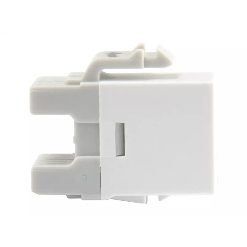 Conector hembra keystone Cat.6 no apantallado LSA Equip, tipo delgado, blanco