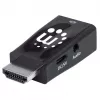 Convertidor Manhattan HDMI a VGA (con audio), 1080p, conector macho a conector hembra, entrada de alimentación Micro-USB para alimentación adicional si es necesario, negro, tres años de garantía