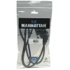 Cable Manhattan HDMI a DVI-D 24+1, 1 m, conector macho a conector macho, negro, Dual Link, compatible con DVD-D, garantía de por vida, equivalente a HDDVIMM1M