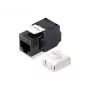 Conector keystone Cat.6A no apantallado sin herramientas Equip, RJ-45, LSA, negro