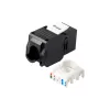 Conector keystone Cat.6A no apantallado sin herramientas Equip, RJ-45, LSA, negro