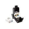 Conector keystone Cat.6A no apantallado sin herramientas Equip, RJ-45, LSA, negro
