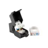 Conector keystone Cat.6A no apantallado sin herramientas Equip, RJ-45, LSA, negro