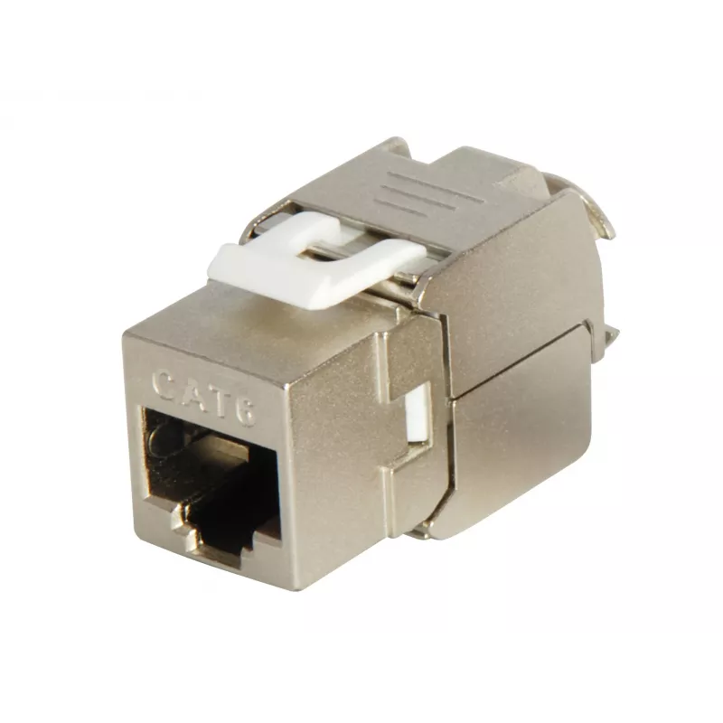 Conector hembra keystone Cat.6 apantallado sin herramientas Equip 767213
