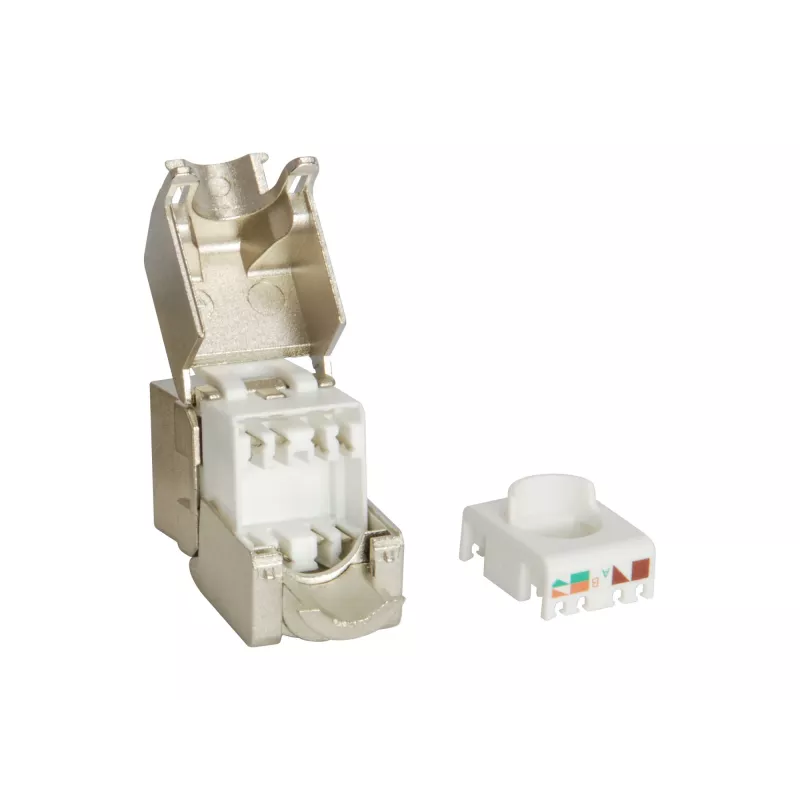 Conector hembra keystone Cat.6 apantallado sin herramientas Equip 767213