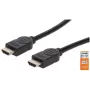 Cable HDMI con Ethernet Manhattan HDMM1MP 1 m conector macho a conector macho negro