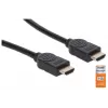 Cable HDMI con Ethernet Manhattan HDMM1MP 1 m conector macho a conector macho negro