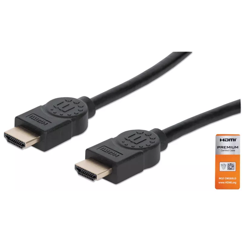 Cable HDMI conector macho a conector macho Manhattan HDMM2MP 1,8 m negro