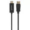 Manhattan 153201 cable de DisplayPort 1.2 a HDMI, 4K@60Hz, 1,8 m, macho/macho, DP con bloqueo, negro