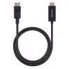 Manhattan 153201 cable de DisplayPort 1.2 a HDMI, 4K@60Hz, 1,8 m, macho/macho, DP con bloqueo, negro