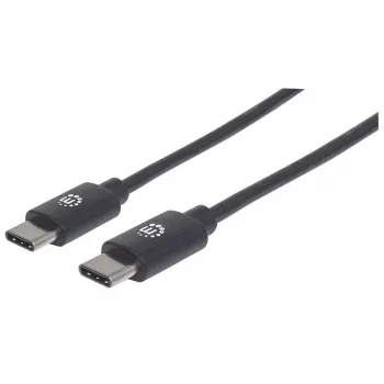 Cable USB-C Manhattan USB2CC1M 1 m conector macho a conector macho
