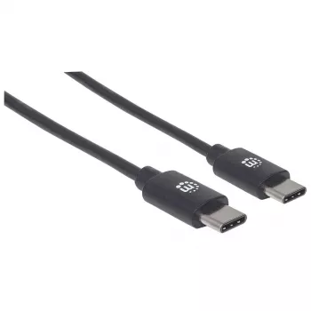 Cable USB-C Manhattan USB2CC1M 1 m conector macho a conector macho