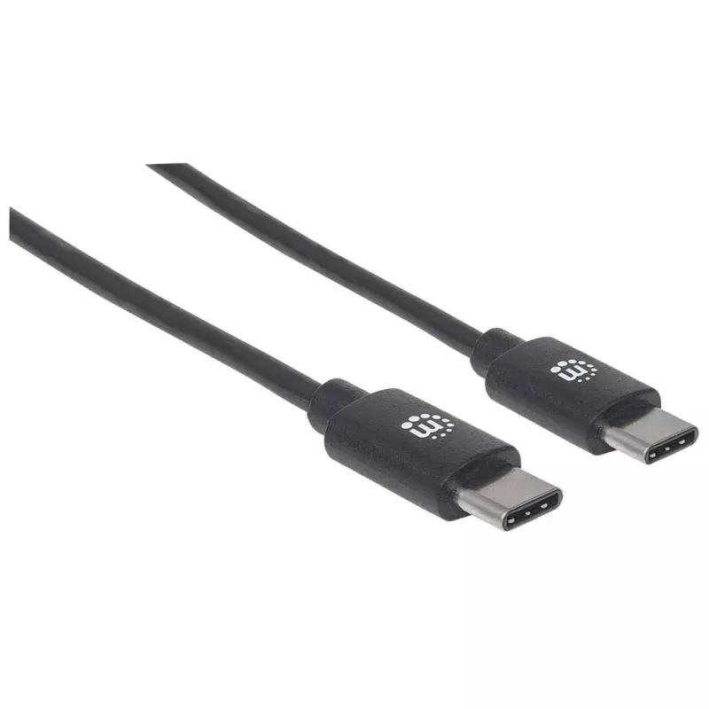 Cable USB-C Manhattan USB2CC1M 1 m conector macho a conector macho