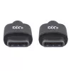 Cable USB-C Manhattan USB2CC1M 1 m conector macho a conector macho