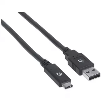 Cable USB-C a USB-A Manhattan 354974 2 m conector macho a conector macho