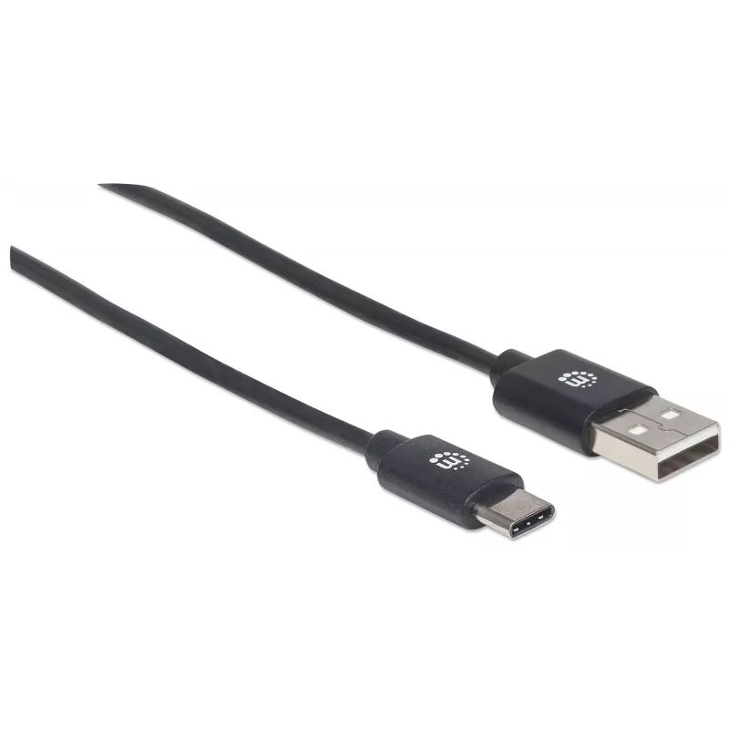 Manhattan 354936 cable de USB-C a USB-A, USB 2.0, 3 m, macho/macho, negro
