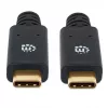 Cable USB-C Manhattan USB315CC2M 2 m conector macho a conector macho negro