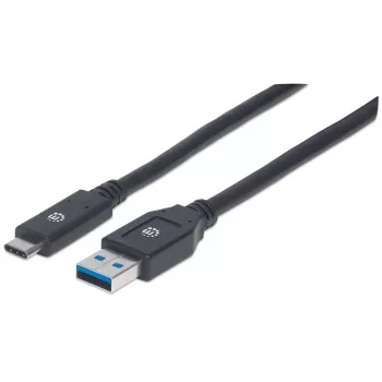 Cable USB-C a USB-A Manhattan 354981 3 m conector macho a conector macho