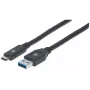 Cable USB-C a USB-A Manhattan 354981 3 m conector macho a conector macho