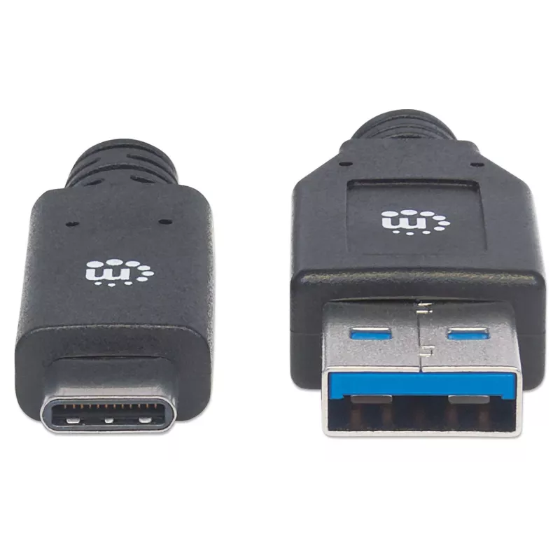 Cable USB-C a USB-A Manhattan 354981 3 m conector macho a conector macho